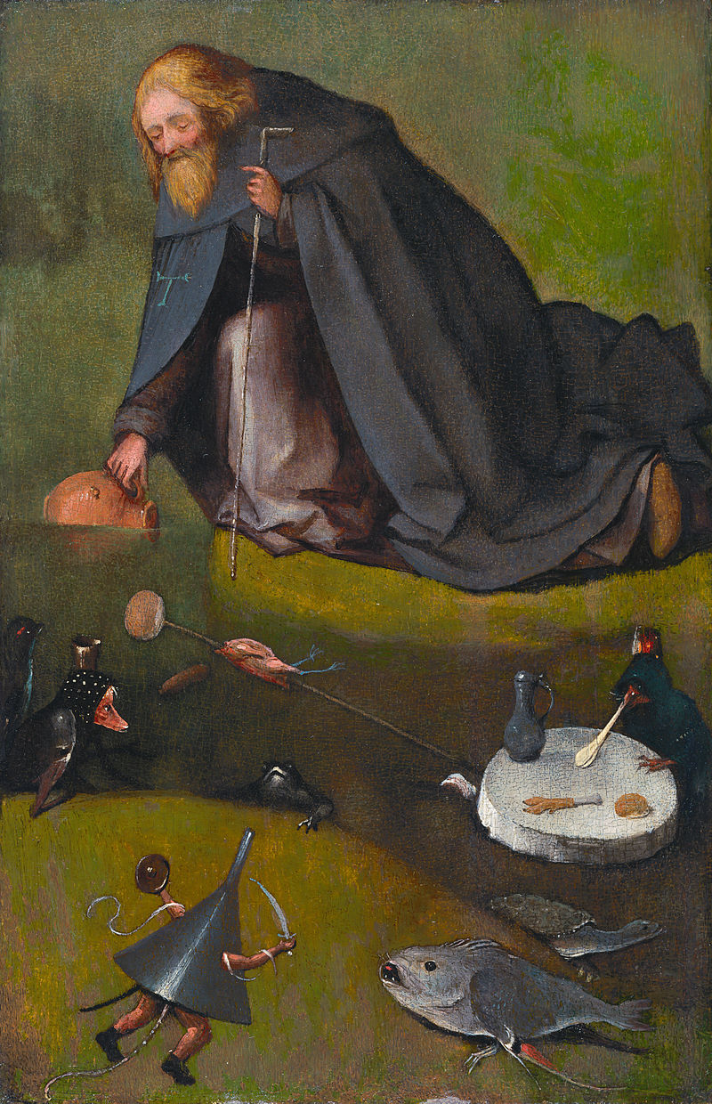 The Temptation of St Anthony (Kansas City) by Hieronymus Bosch I Blue Surf Art