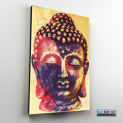 Buddha Portrait Original Oil Painting on Canvas