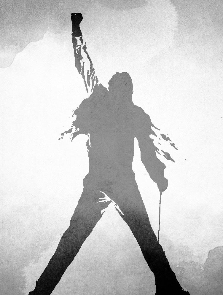 Freddie Mercury Wall Art, Queen Freddie Mercury Prints, Queen wall art, Queen fan art, queen rock band painting, Queen Freddie canvas art, Freddie Mercury gift art, Freddie Mercury Fan Art