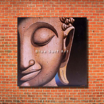 Ayutthaya Buddha Painting - red bricks wall