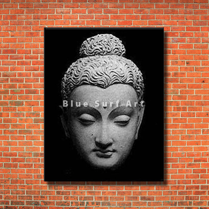 What is neither seen nor unseen oil paiting on canvas - red bricks wall