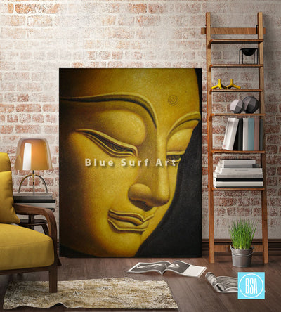 Shakyamuni Buddha Oil Painting on Canvas - living room