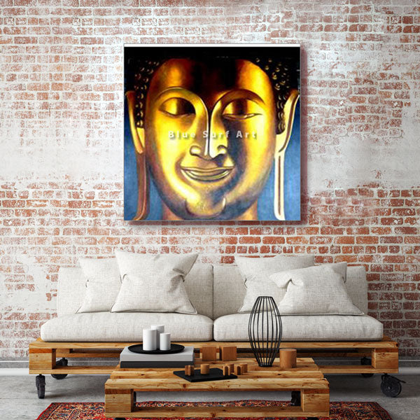 Enlightened Buddha Painting - living room showcase