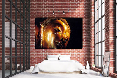 Reclining Buddha Oil Painting on Canvas - bedroom loft