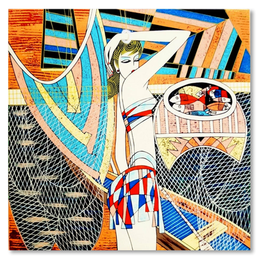 Abstract woman wall art