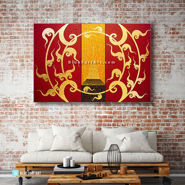 Golden Stupa - Living room showcase