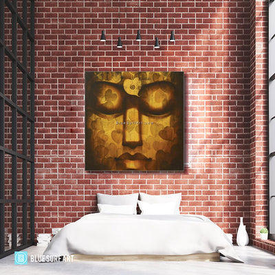 Spiritual Buddha Painting - bedroom showcase