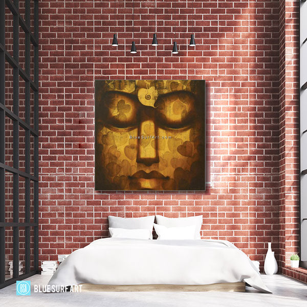 Spiritual Buddha Painting - bedroom showcase