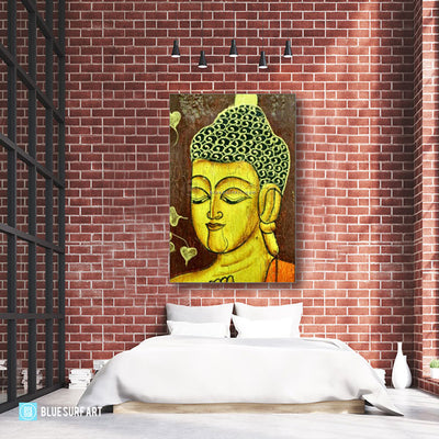 Moksha Buddha Painting - loft style bedroom