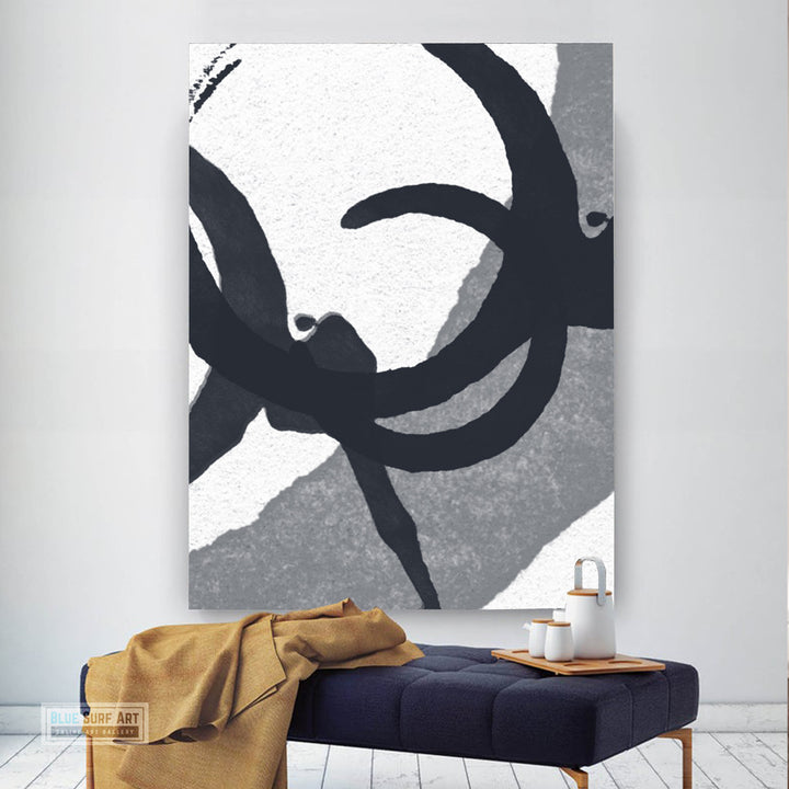 Contemporary Abstract Painting, Minimalist Portrait Canvas Art, Modern Abstract Oil Art Painting 2