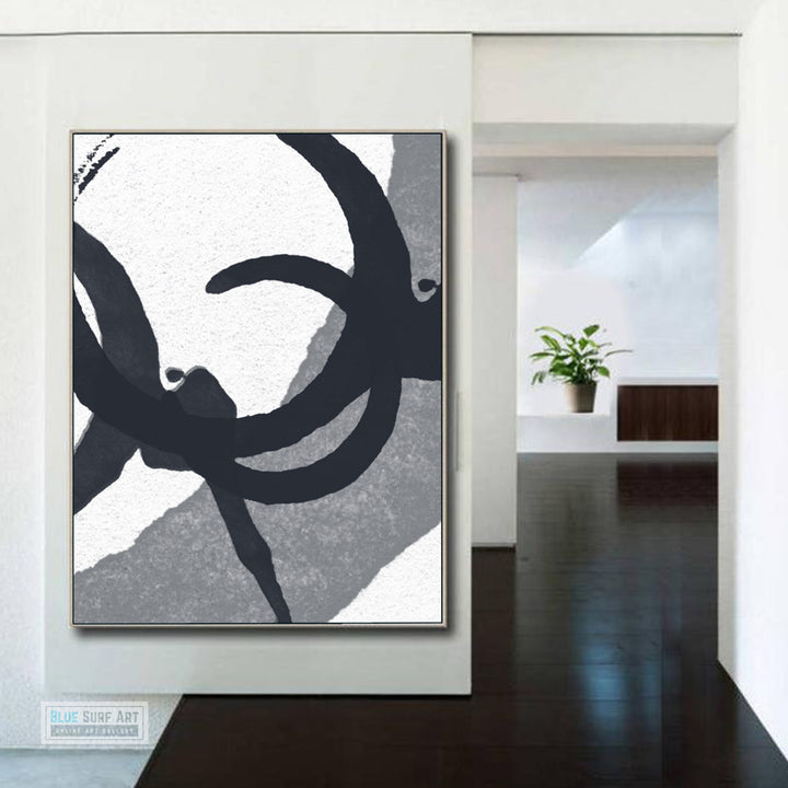 Contemporary Abstract Painting, Minimalist Portrait Canvas Art, Modern Abstract Oil Art Painting 4