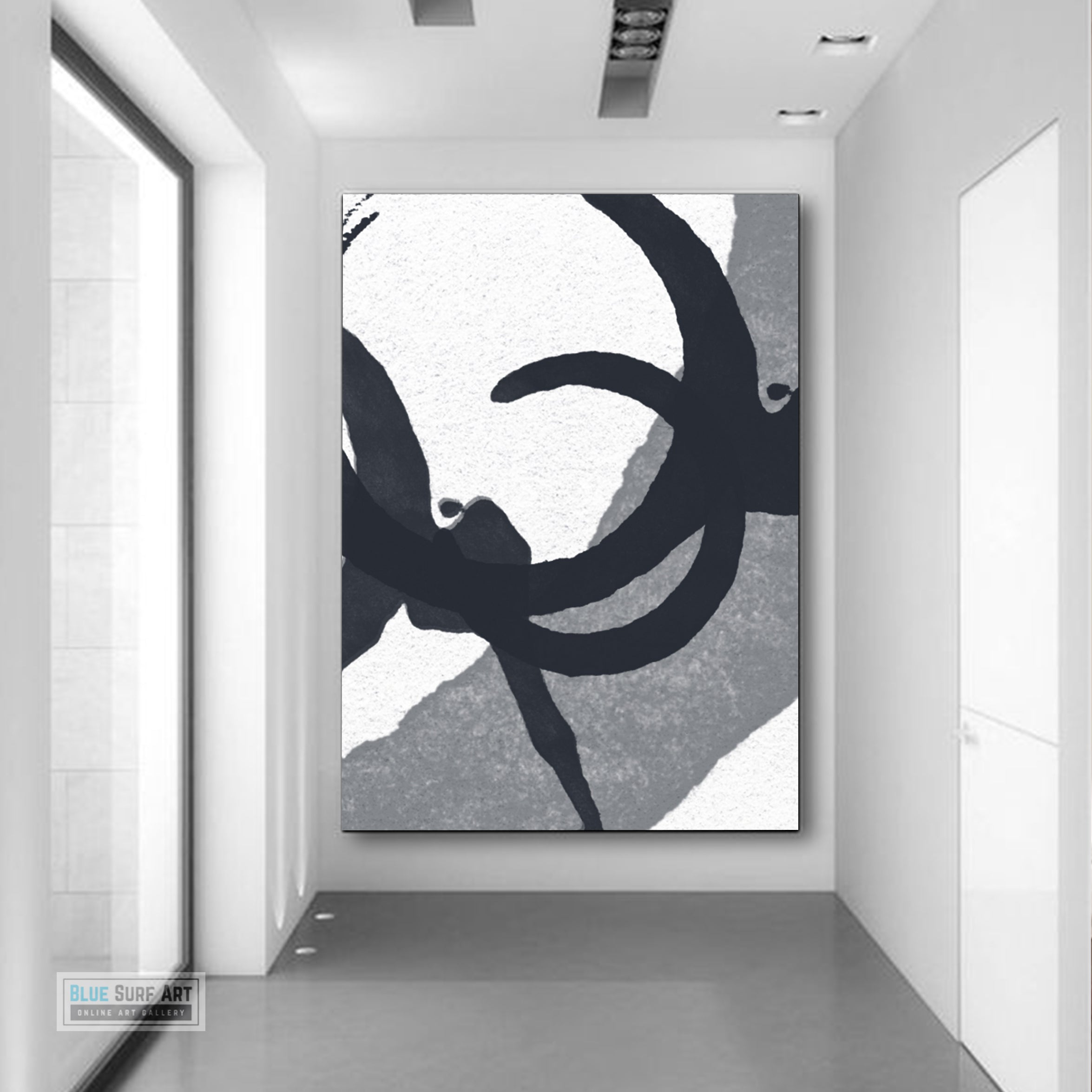 Contemporary Abstract Painting, Minimalist Portrait Canvas Art, Modern Abstract Oil Art Painting 5