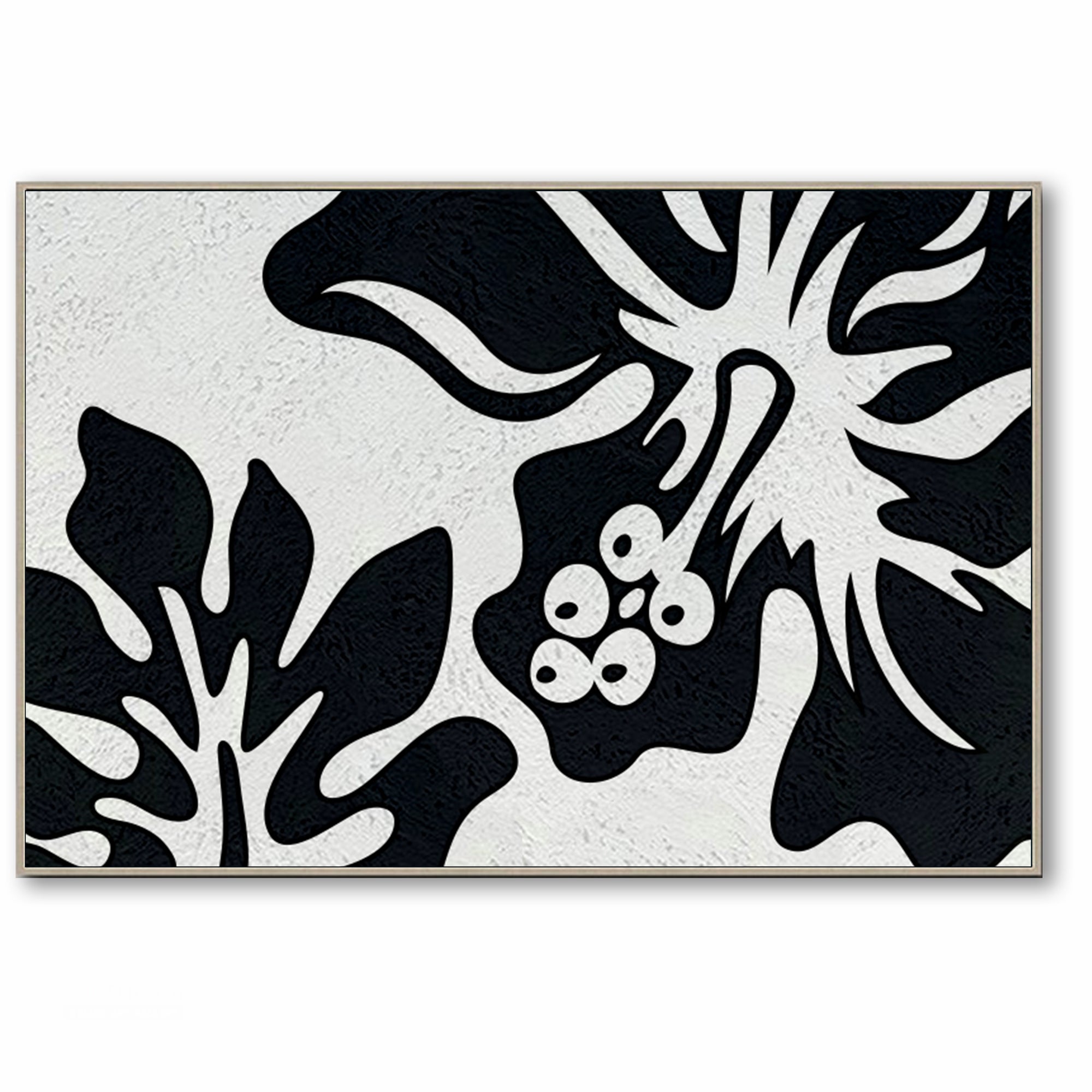 Original Painting purchases black white floral