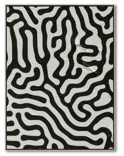 Large Abstract Canvas Wall Art, Original Oil Painting, Black and White Living Room Wall Art Decor no. 35