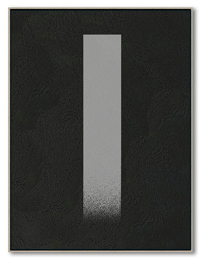 Oversized Abstract Canvas Wall Art, Original Oil Painting, Minimalist Black and White Living Room Wall Art Decor no. 47