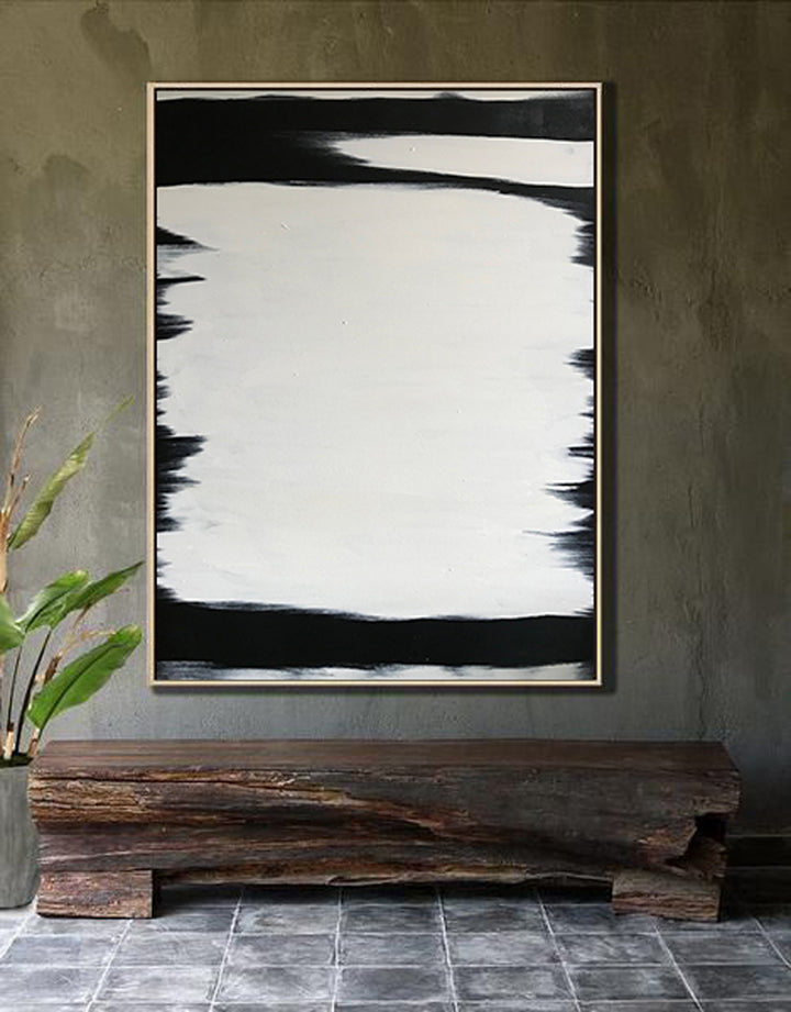 Abstract Black & White Canvas Art by Blue Surf Art Wall Art, Home Decor, Reproduction