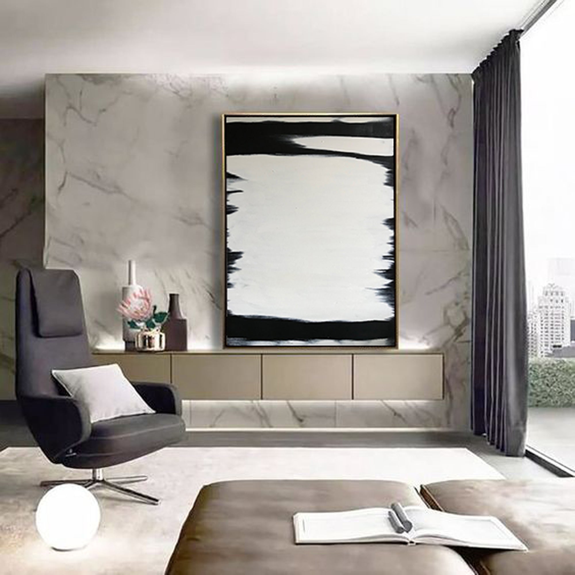 Abstract Black & White