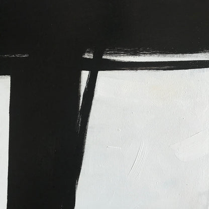 Oversized Black and White Abstract Square Canvas Art by Blue Surf Art Wall Art, Home Decor, Reproduction 3