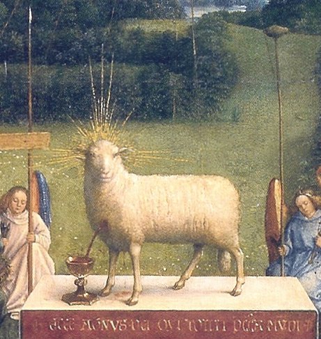 Adoration of the Mystic Lamb by Jan Van Eyck Reproduction Painting by Blue Surf Art