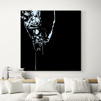 Alien Sci-Fi Movie Wall Art Alien Predator Cult Film Canvas Handmade Painting by Blue Surf Art - 4