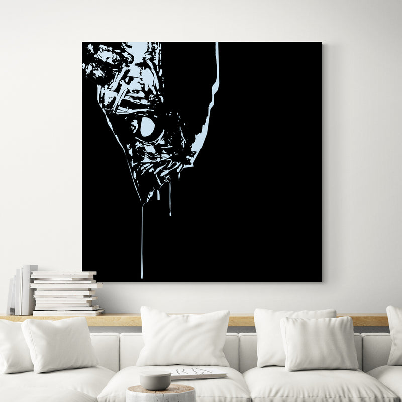 Alien Sci-Fi Movie Wall Art Alien Predator Cult Film Canvas Handmade Painting by Blue Surf Art - 4