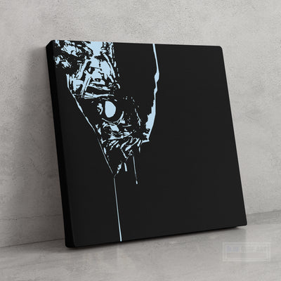 Alien Sci-Fi Movie Wall Art Alien Predator Cult Film Canvas Handmade Painting by Blue Surf Art