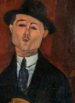 Portrait of Paul Guillaume painting by Amedeo Modigliani reproduction, in oil painting on canvas