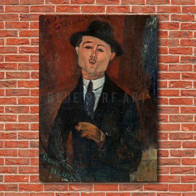 Portrait of Paul Guillaume painting by Amedeo Modigliani reproduction, in oil painting on canvas - product showcase