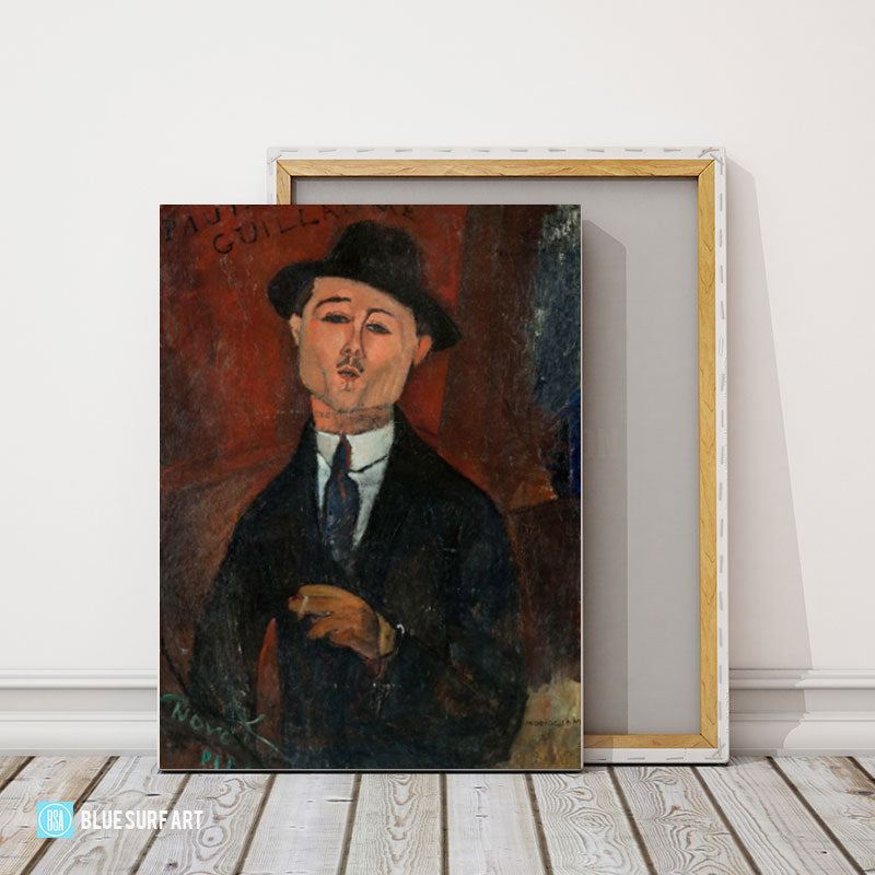 Portrait of Paul Guillaume painting by Amedeo Modigliani reproduction, in oil painting on canvas - product showcase