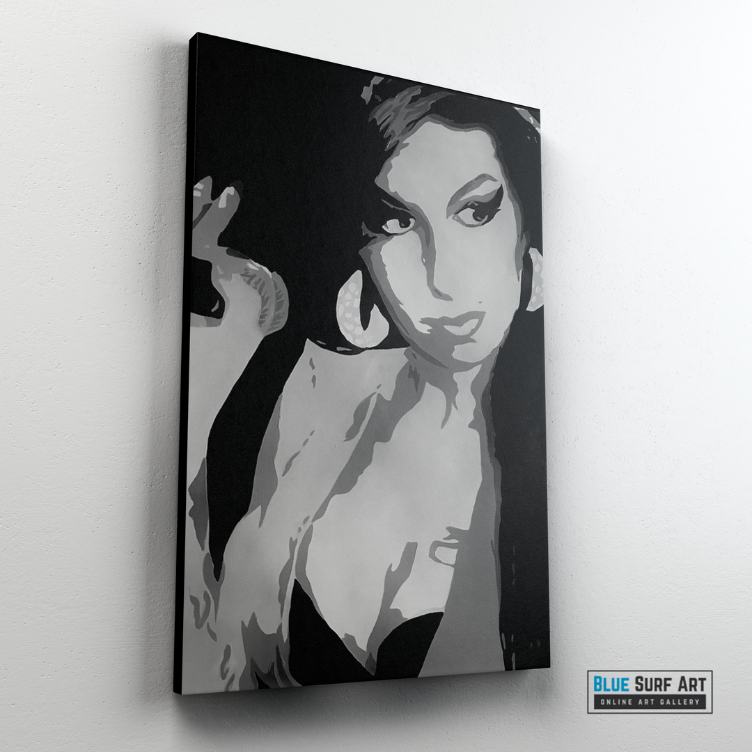 Amy Winehouse Wall Art Music Art Gift Art Handmade Oil Painting Art Amy Winehouse Pop Art 2