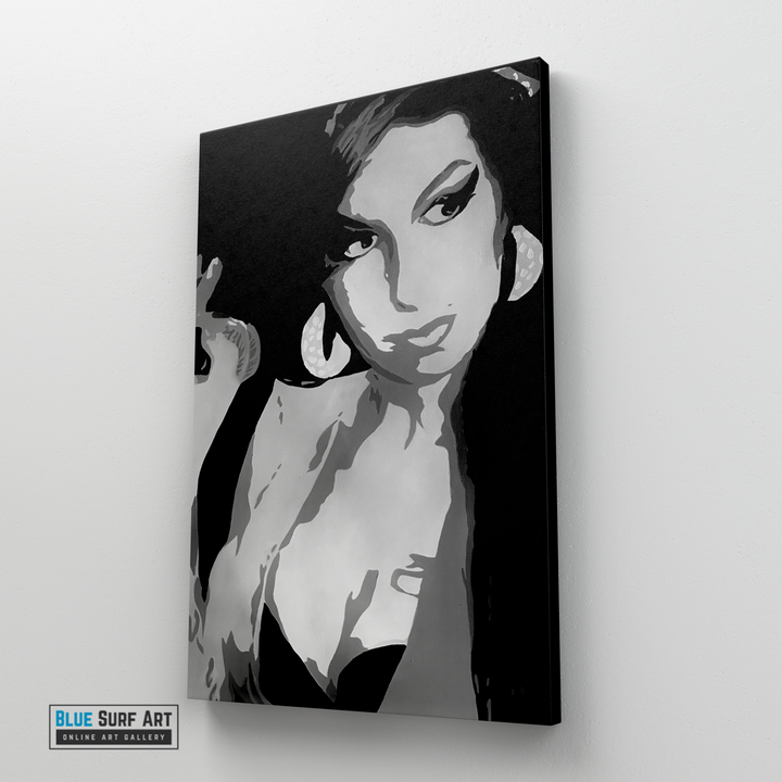 Amy Winehouse Wall Art Music Art Gift Art Handmade Oil Painting Art Amy Winehouse Pop Art 3