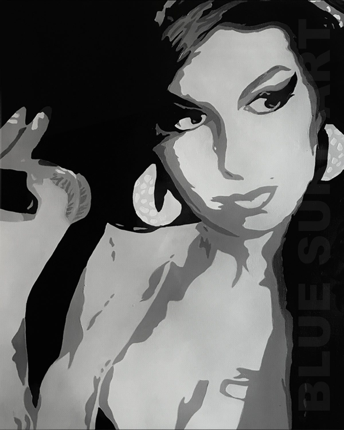 Amy Winehouse Wall Art Music Art Gift Art Handmade Oil Painting Art
