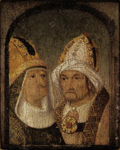 Two Male Heads (Bosch) by Hieronymus Bosch I Blue Surf Art