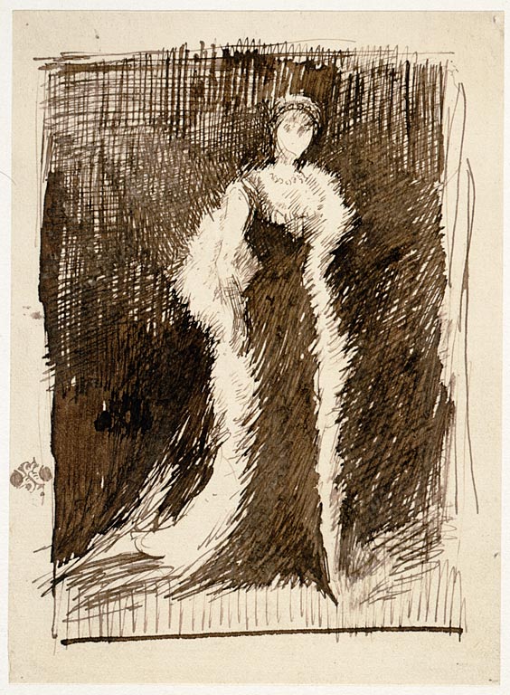Portrait of Lady Meux by James Abbott McNeill Whistler Reproduction Painting by Blue Surf Art