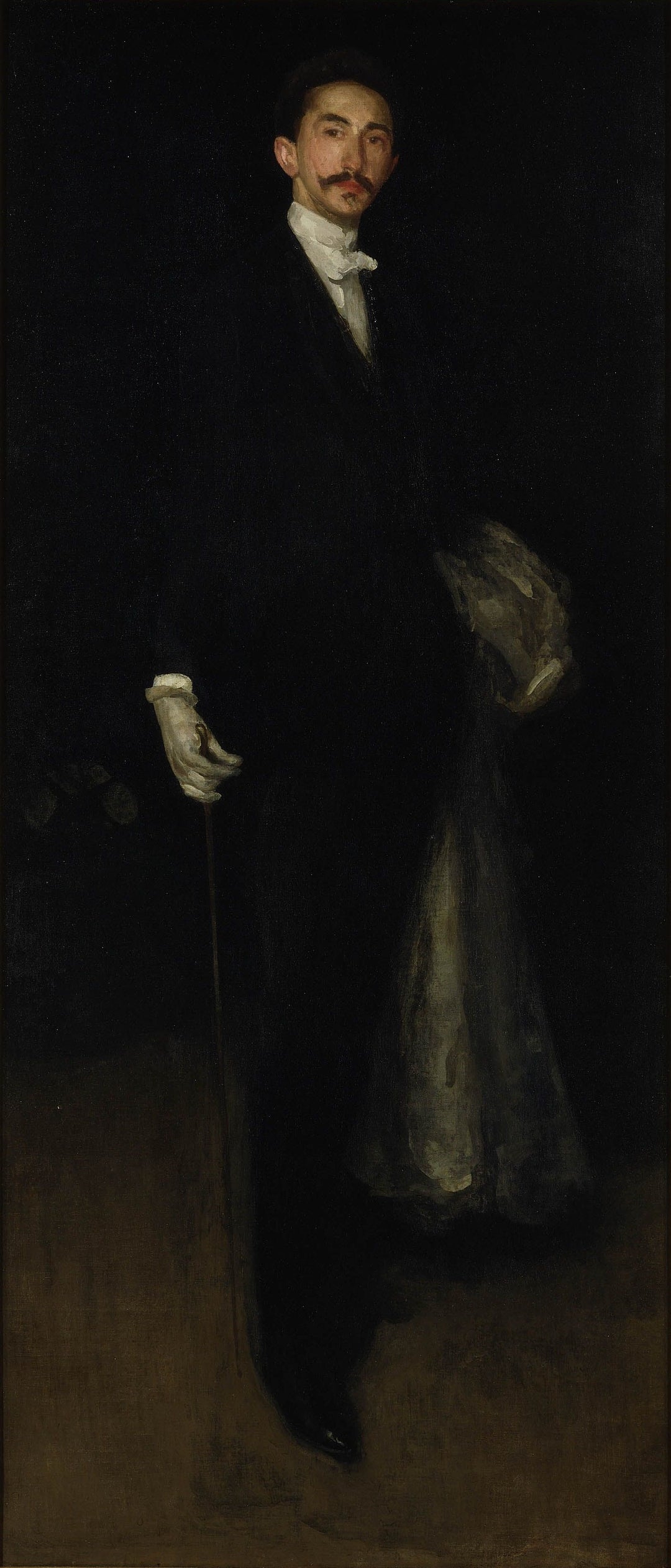 Arrangement in Black and Gold by James Abbott McNeill Whistler Reproduction Painting by Blue Surf Art