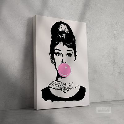 Audrey Hepburn Wall Art 100% Handmade Art Celebrities Model Art 6