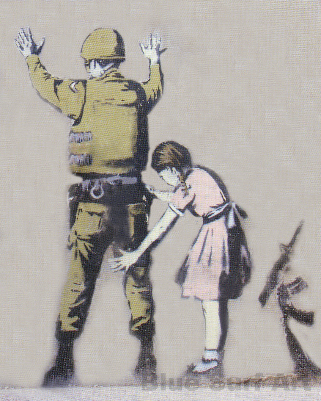 Banksy Army Frisk Wall Art, Banksy Art for Sale 100% Handmade  by Blue Surf Art - 9