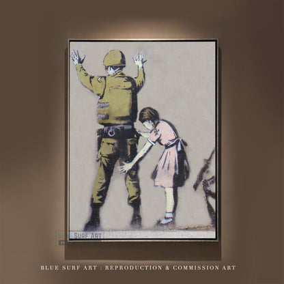 Banksy Army Frisk Wall Art, Banksy Art for Sale 100% Handmade  by Blue Surf Art - 8