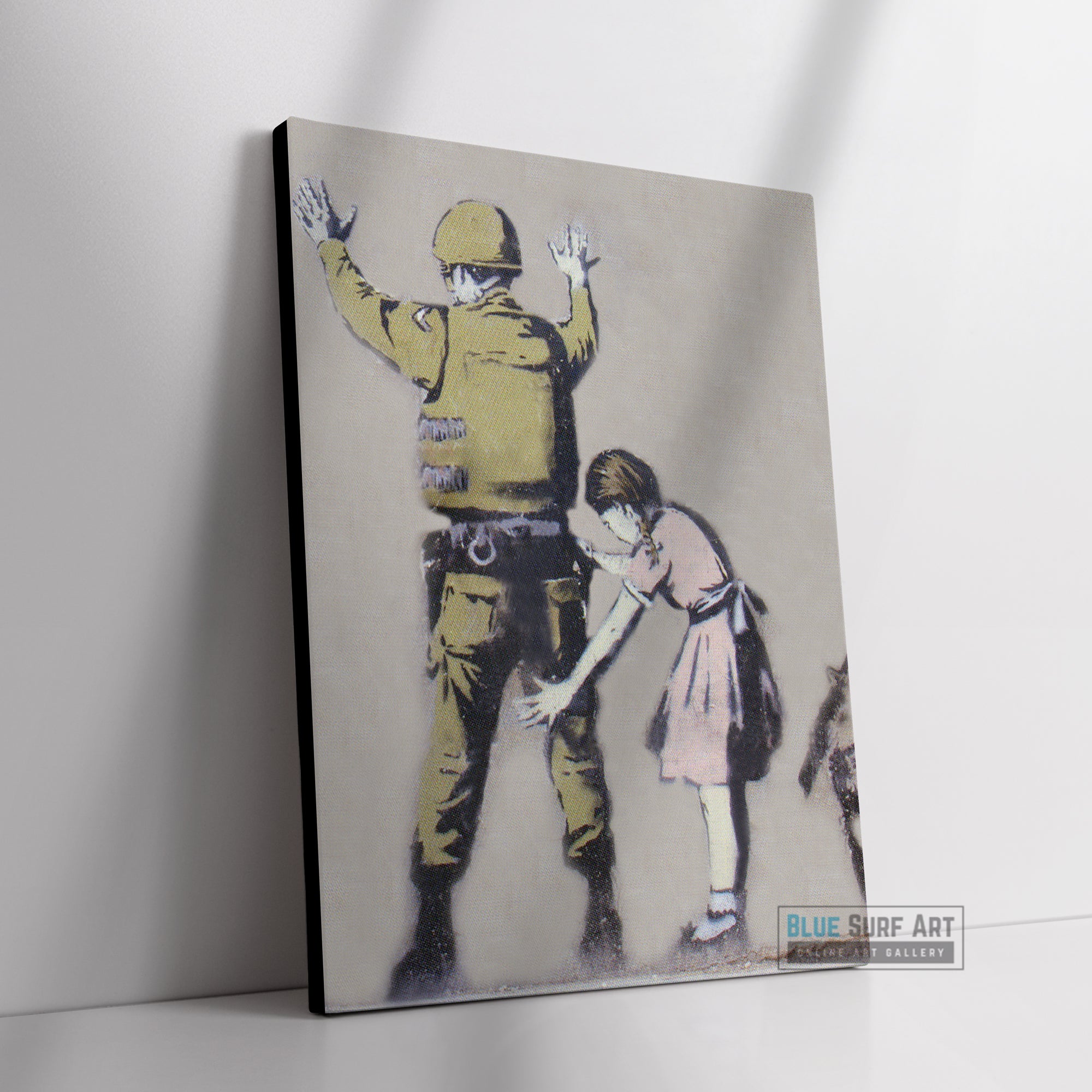 ★ レニー・ギャグノン キャンバス作品『iSuck』Banksy Banksy Army Frisk Wall Art, Banksy Art for Sale 100% Handmade