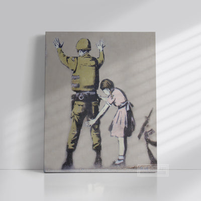 Banksy Army Frisk Wall Art, Banksy Art for Sale 100% Handmade  by Blue Surf Art- 5