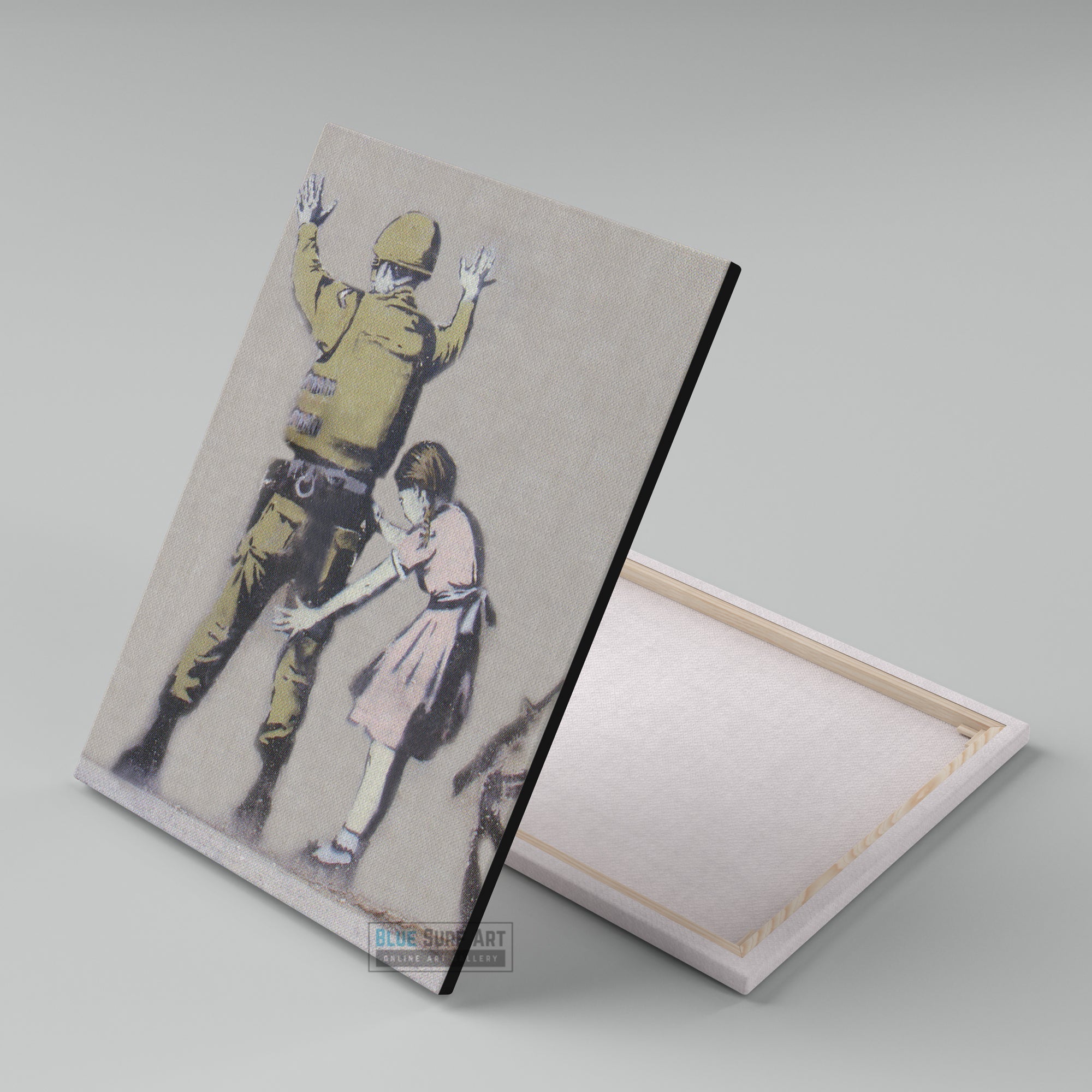 Banksy Army Frisk Wall Art, Banksy Art for Sale 100% Handmade  by Blue Surf Art - 3