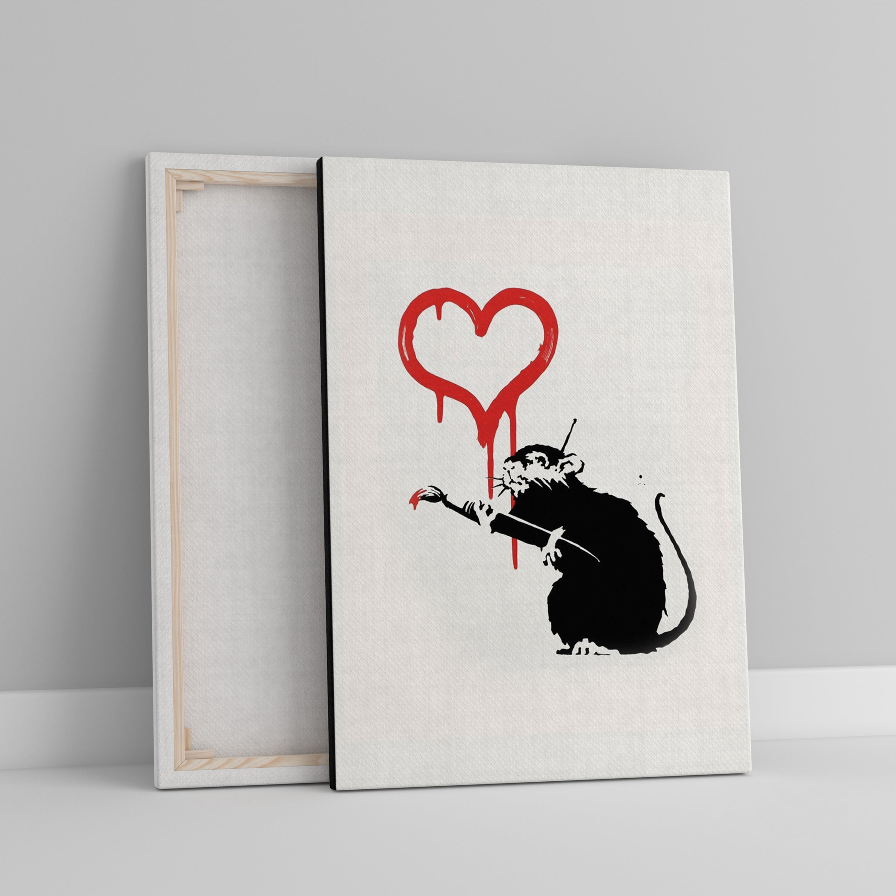 Banksy Love Rat 2004 Banksy Art, Graffiti Original Handmade Art