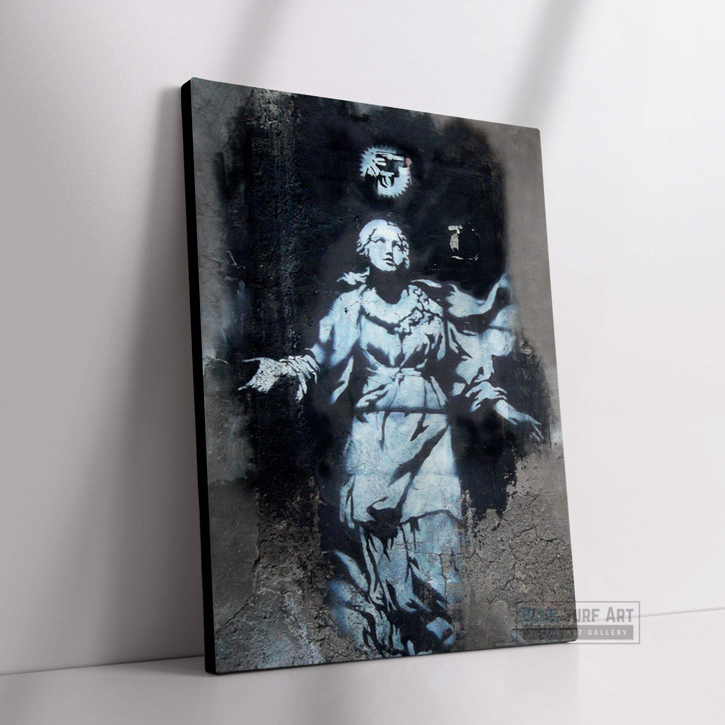 Banksy Flower Thrower Street Art Handmade Oil on Canvas 2