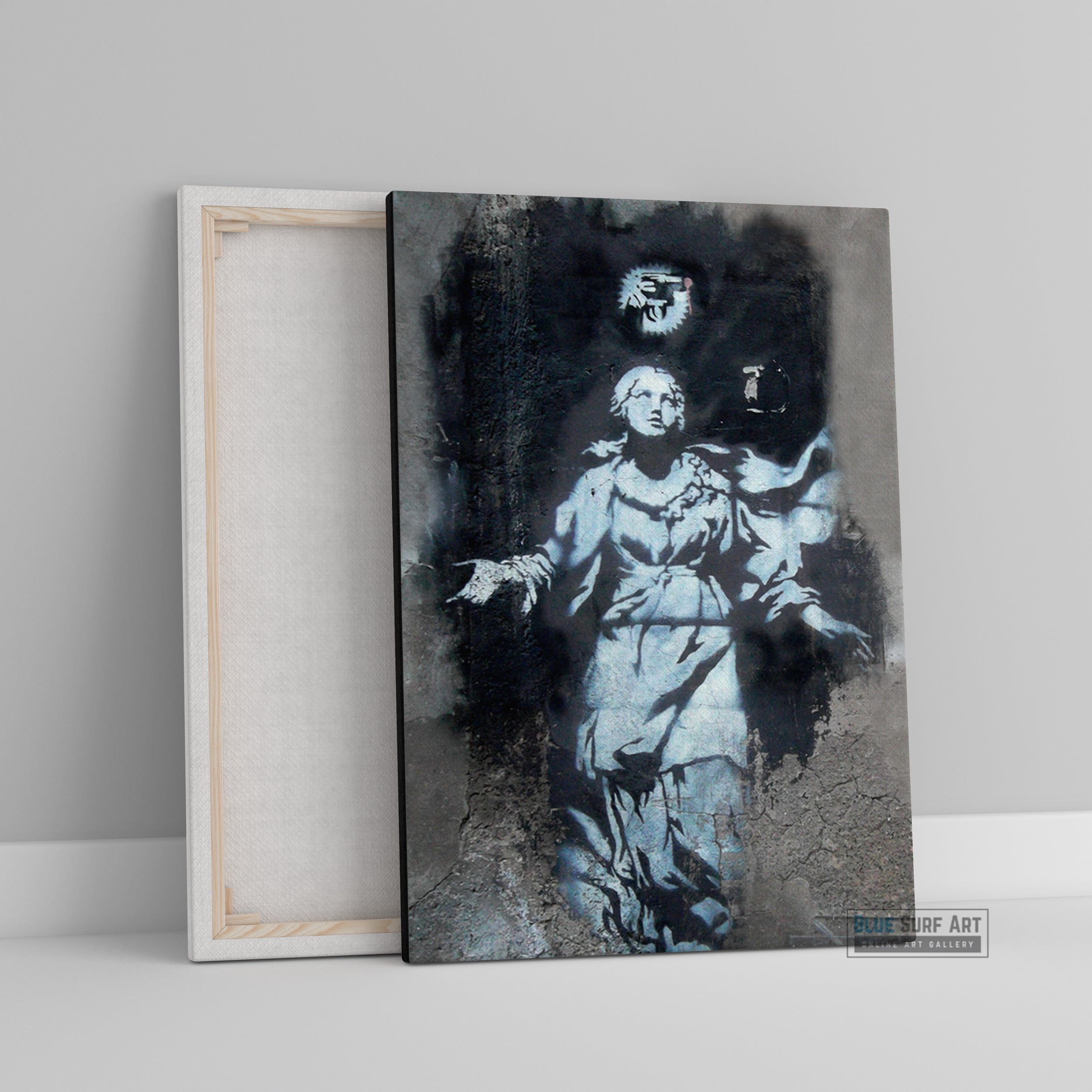 Banksy Flower Thrower Street Art Handmade Oil on Canvas 5
