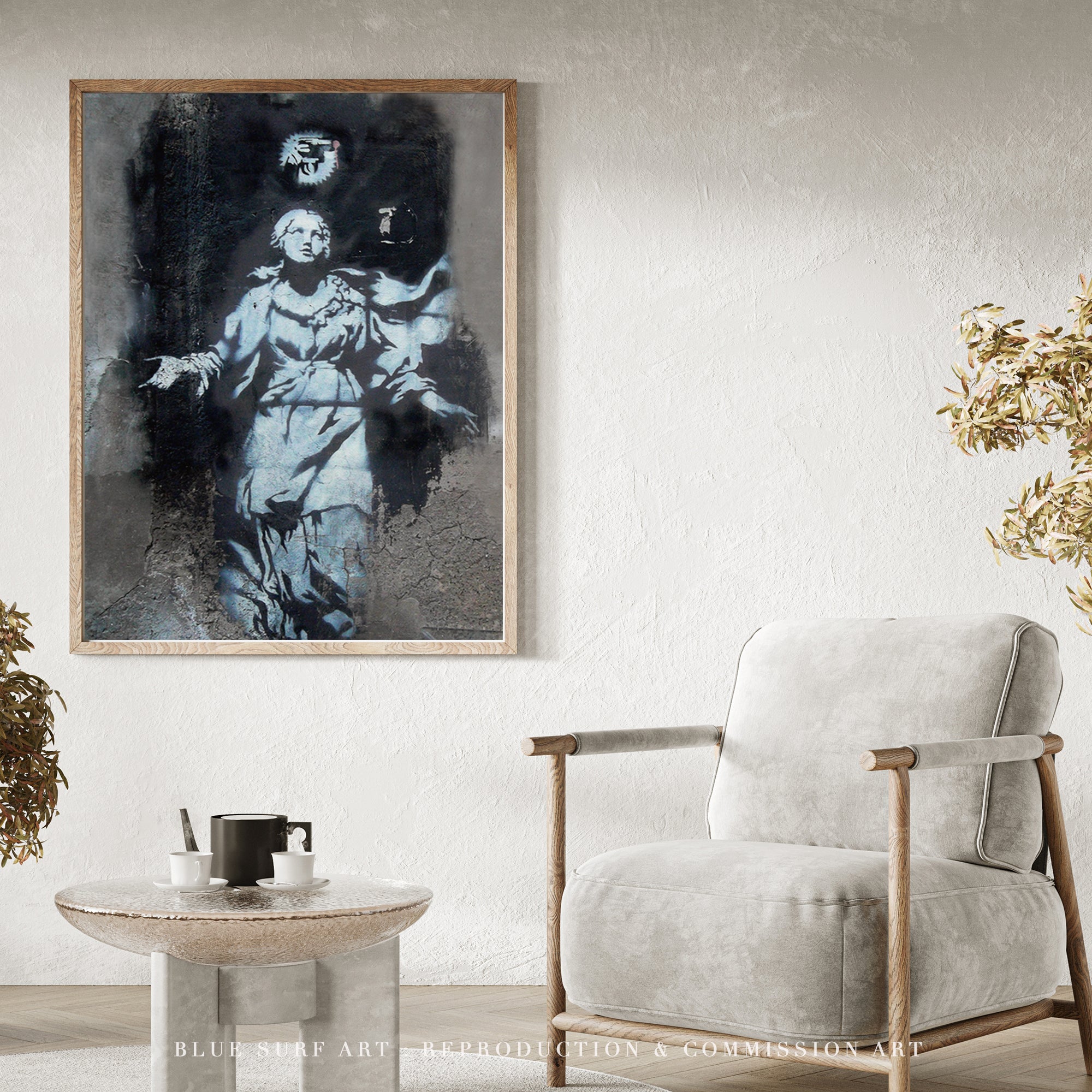 Banksy Flower Thrower Street Art Handmade Oil on Canvas 7