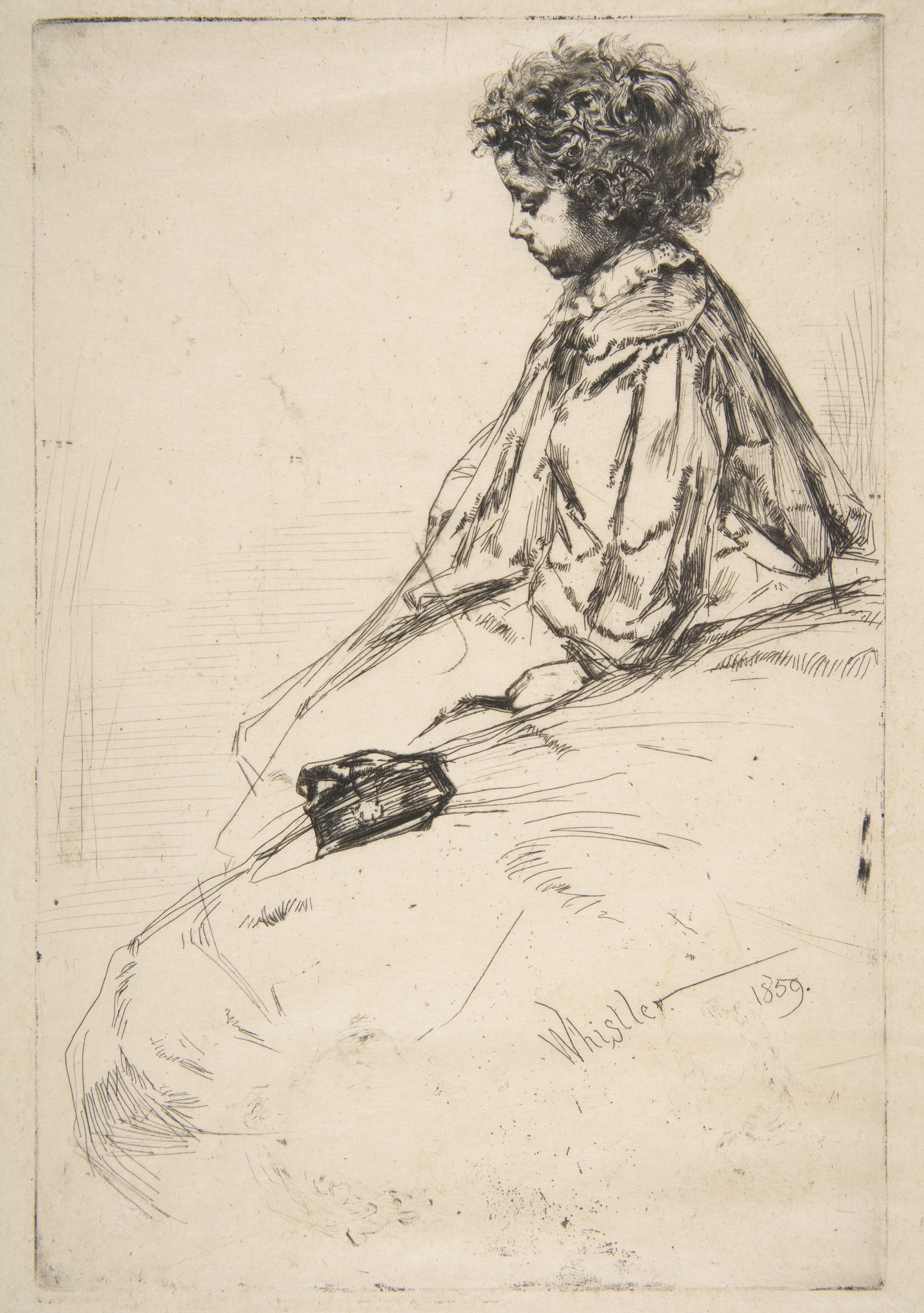 Bibi Lalouette by James Abbott McNeill Whistler Reproduction Painting by Blue Surf Art