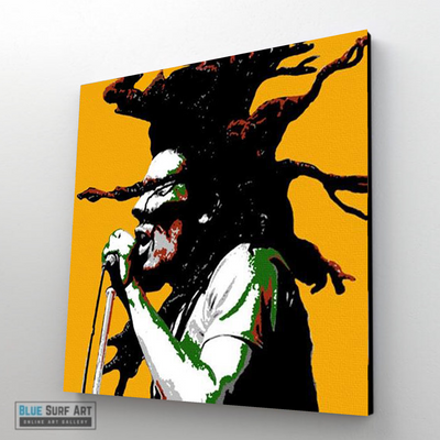 Bob Marley Wall Art Painting Original Handmade Canvas Art 3