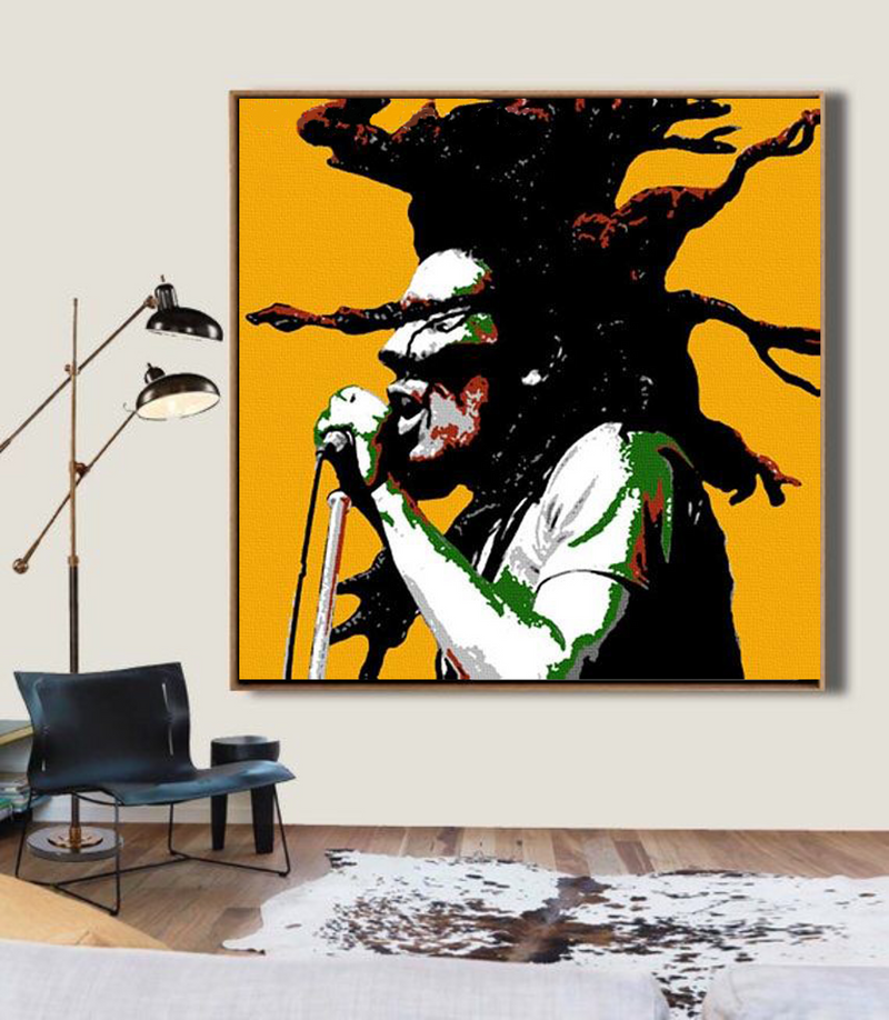 Bob Marley Wall Art Painting Original Handmade Canvas Art