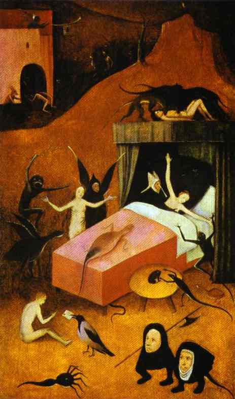 Death of the Reprobate by Hieronymus Bosch I Blue Surf Art
