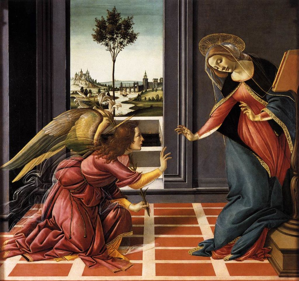 Cestello Annunciation by Sandro Botticelli I Blue Surf Art